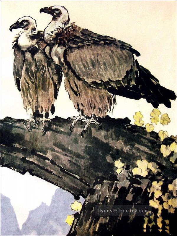 Xu Beihong Paar Adler Chinesische Malerei Ölgemälde